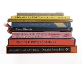 A collection of books and catalogues relating to the work of Edward Bawden