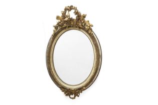 A Louis XV style gilt wall mirror