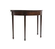 A George III mahogany card table,