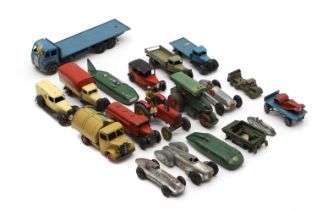 A collection of Dinky die-cast toys,