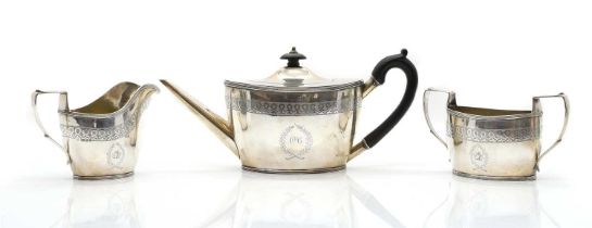 A George VI silver tea service,