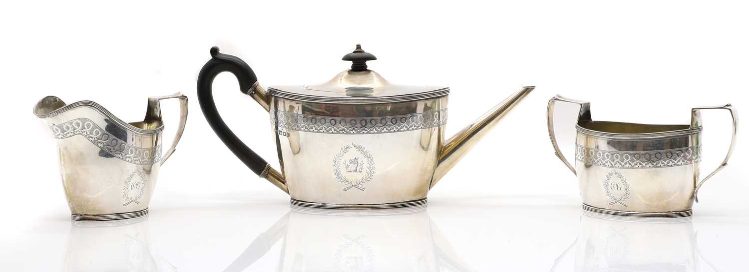 A George VI silver tea service, - Image 3 of 4