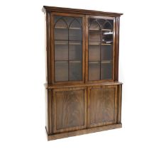 A mahogany bookcase,