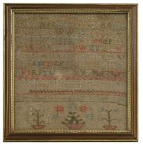 A needlework alphabet sampler,