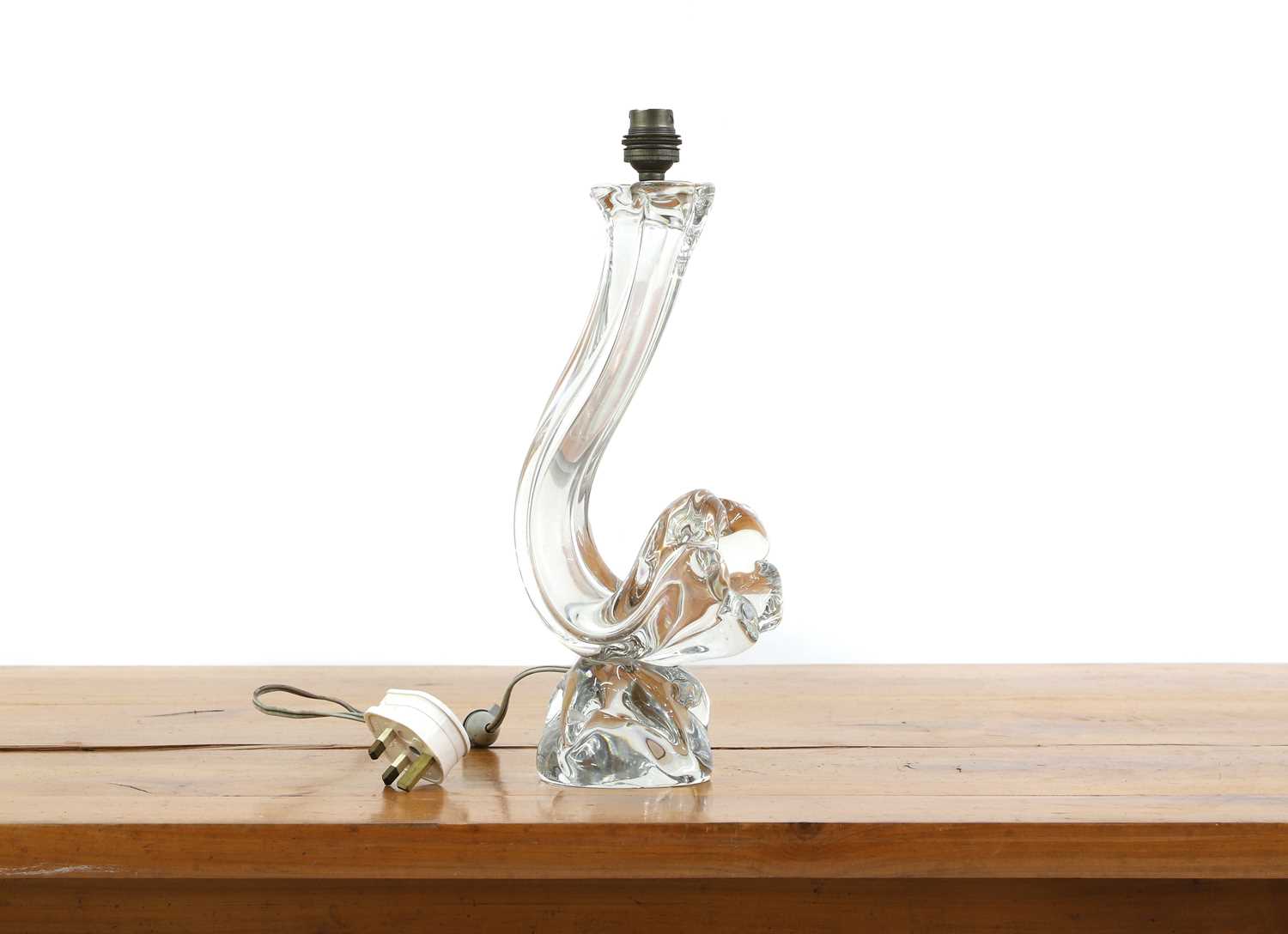 A Daum crystal glass table lamp, - Image 3 of 3