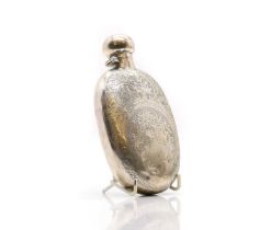 A Victorian silver hip flask