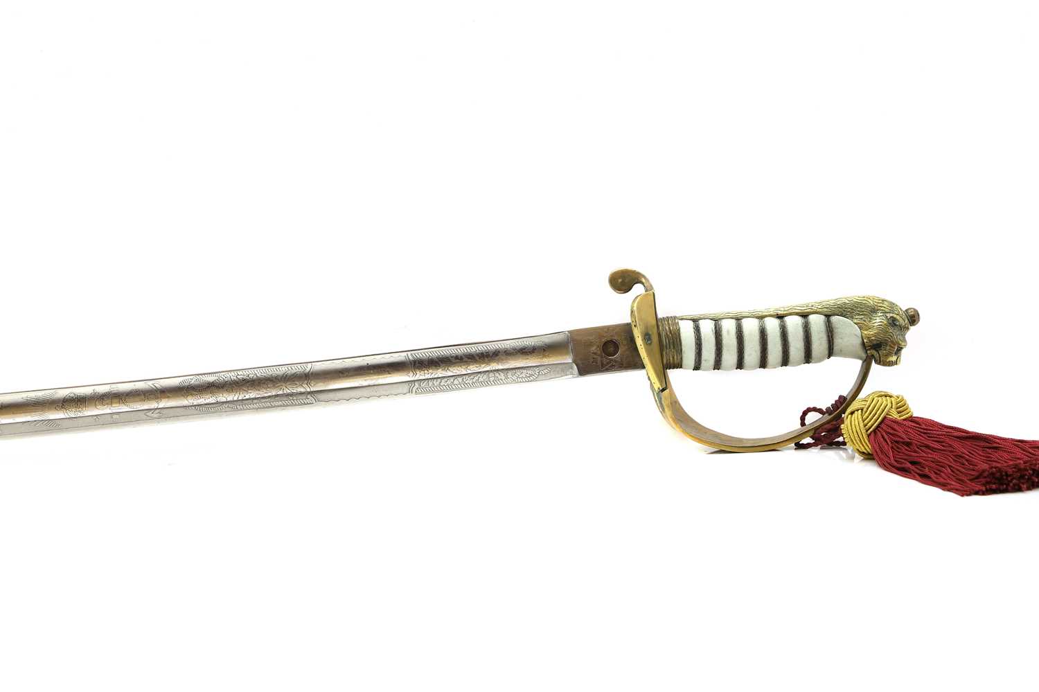 A British Royal Navy Officers sword, - Image 3 of 6