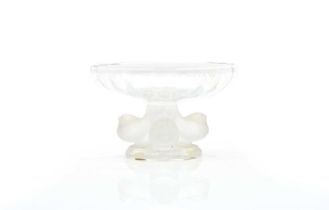 A Lalique glass 'Nogent' pedestal bowl,