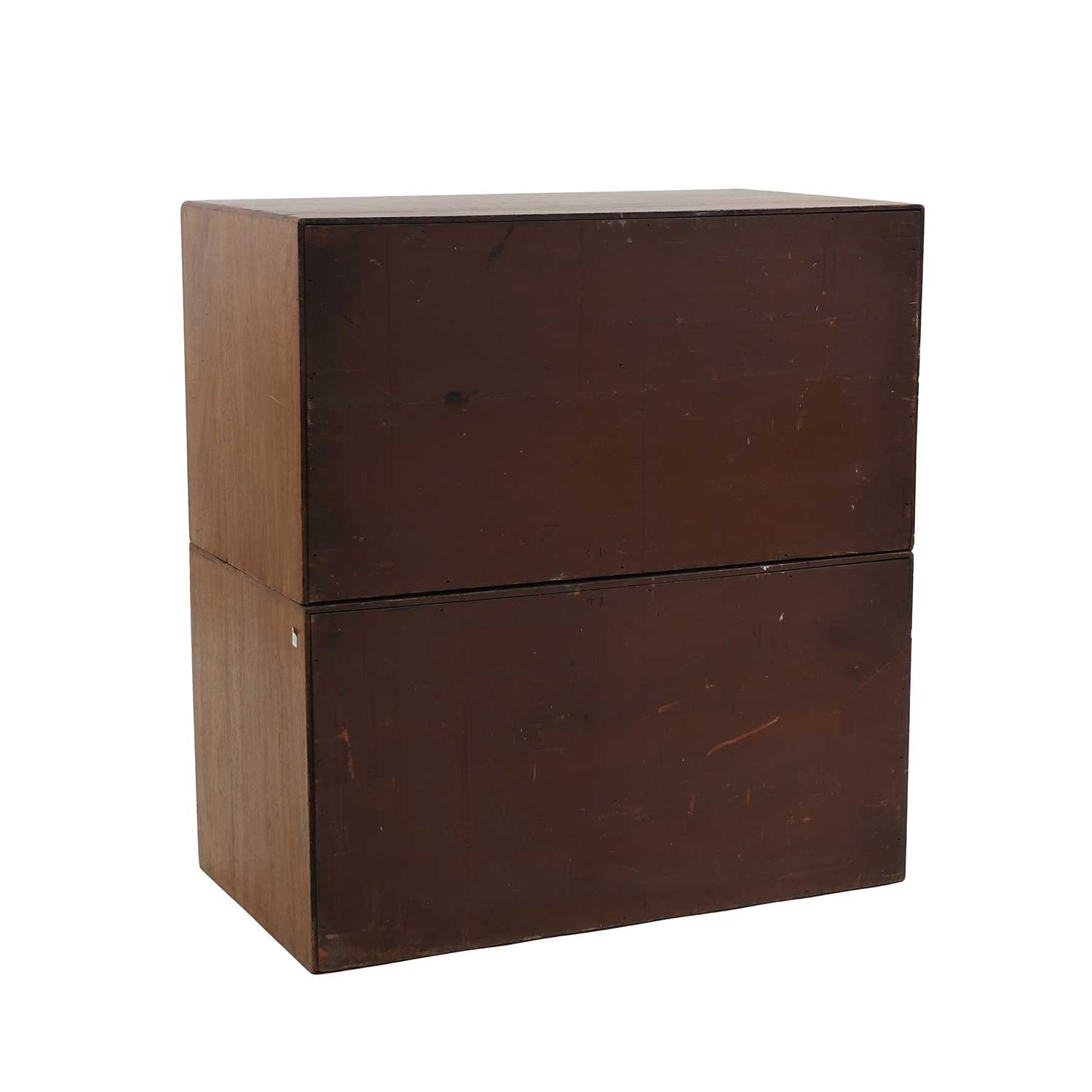 A teak campaign chest - Image 3 of 4