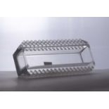 A Lalique glass 'Feston' pattern glass centrepiece section