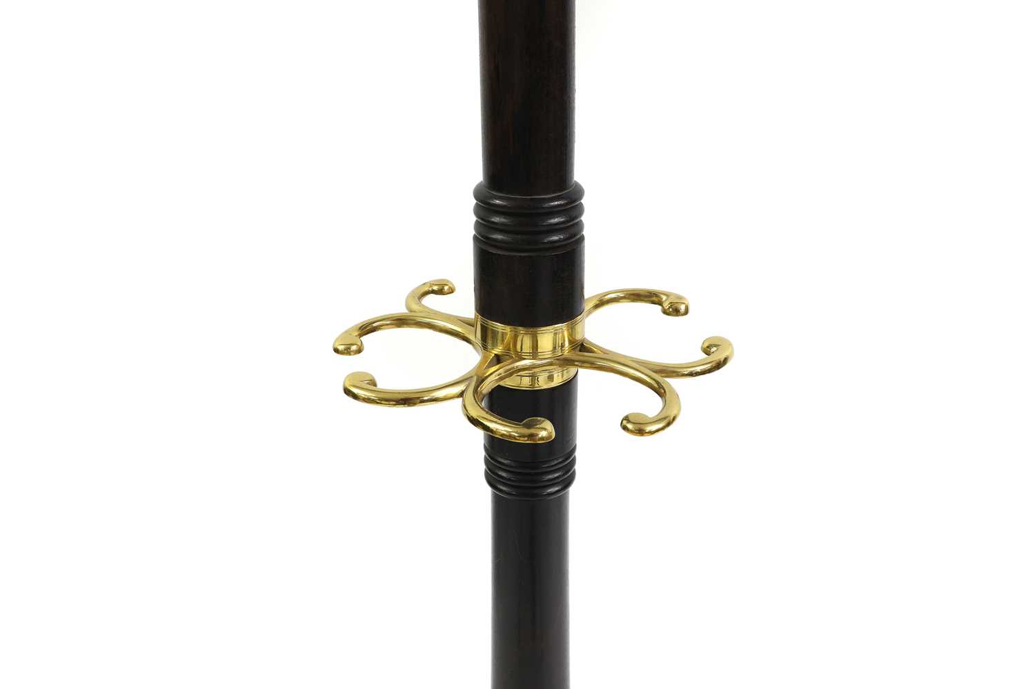 A mahogany and brass coatstand, - Image 3 of 3