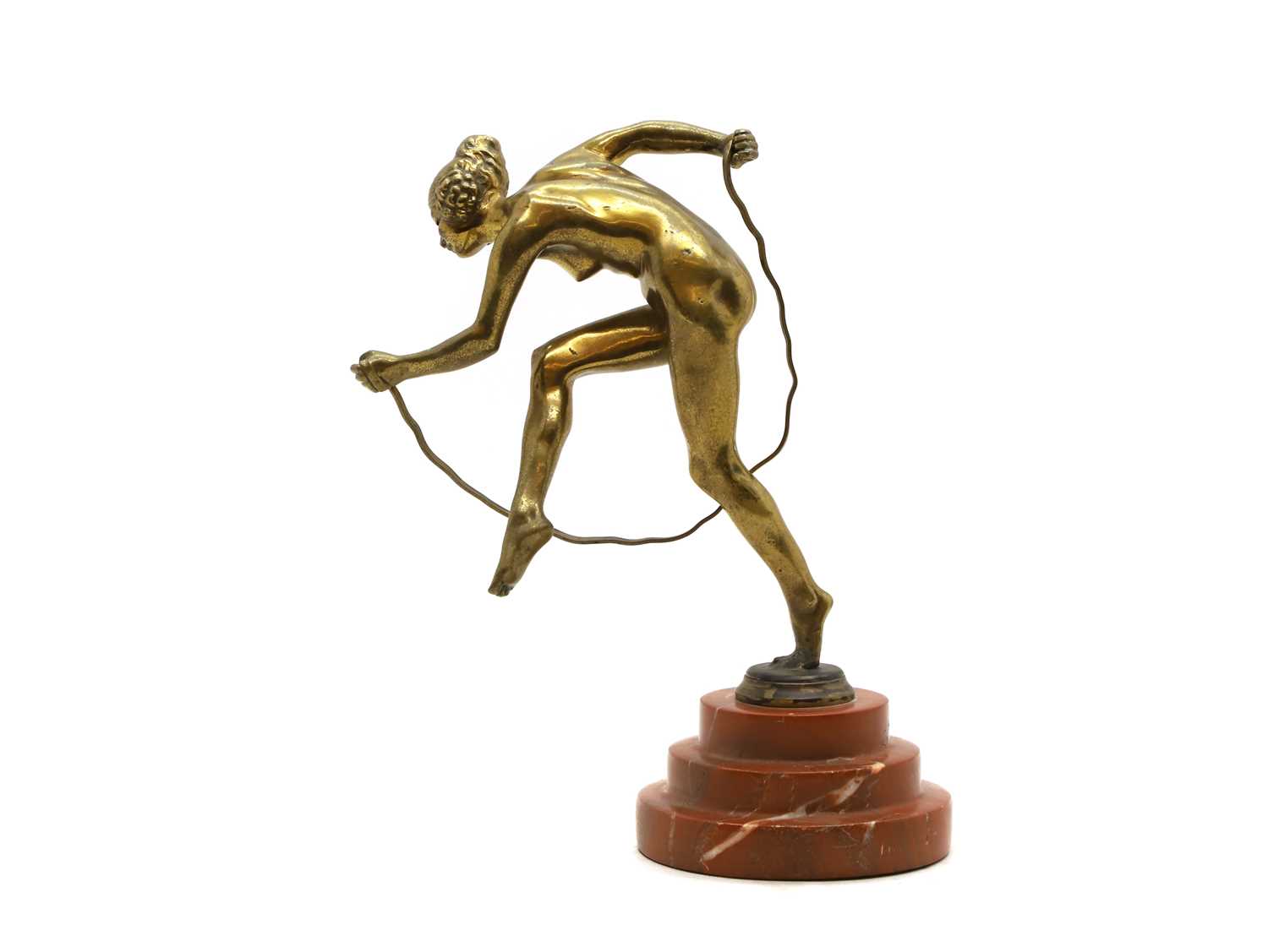 An Art Deco spelter figure, - Image 2 of 5