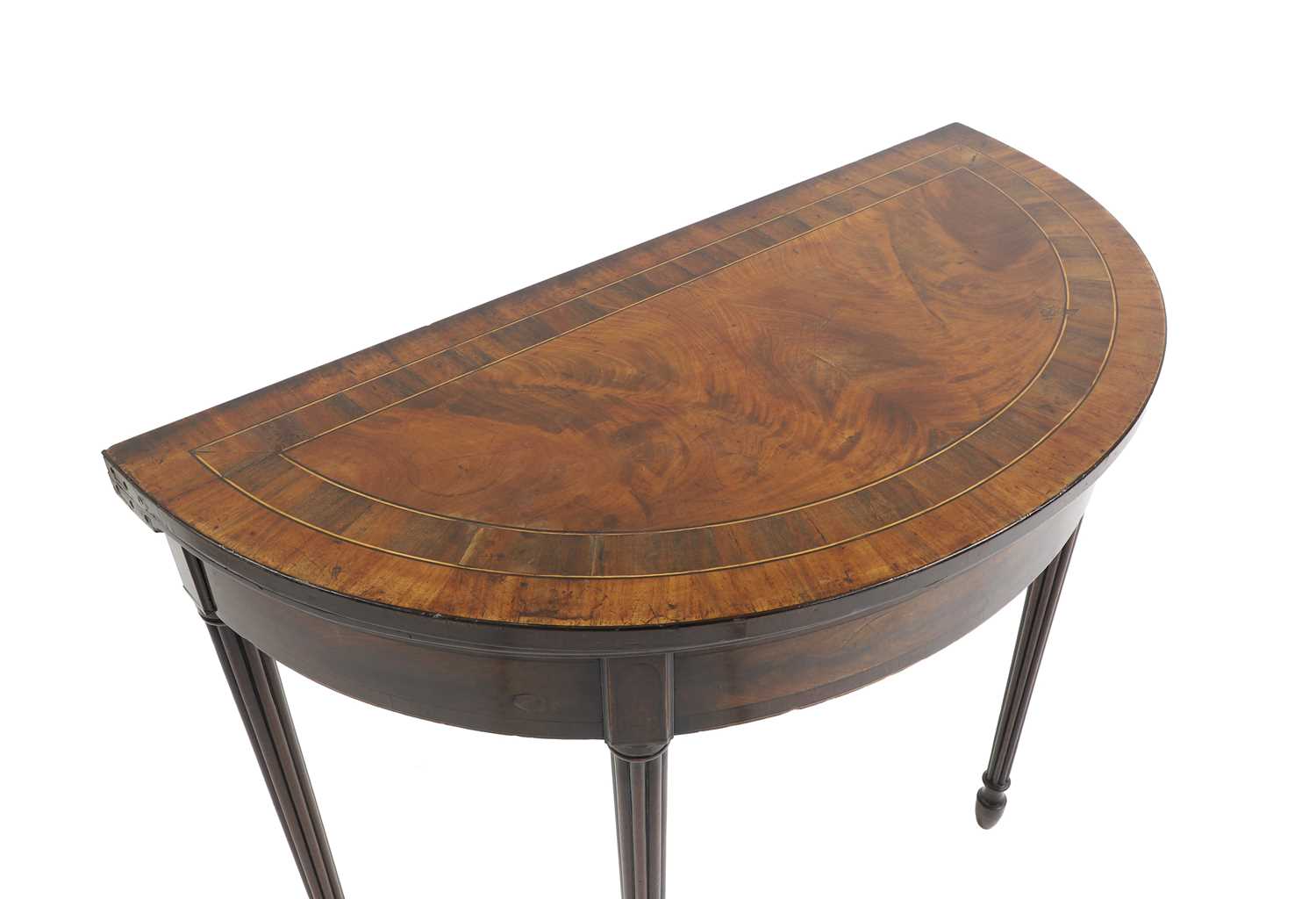 A George III mahogany card table, - Image 2 of 4