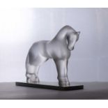 A Lalique glass 'Siglavy' horse