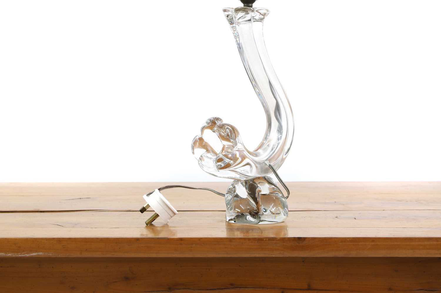 A Daum crystal glass table lamp, - Image 2 of 3