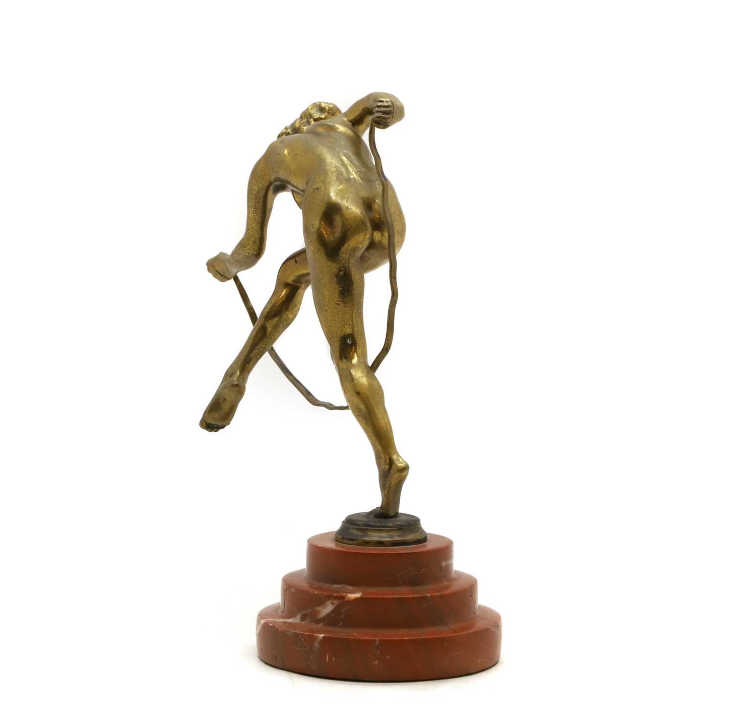 An Art Deco spelter figure, - Image 4 of 5