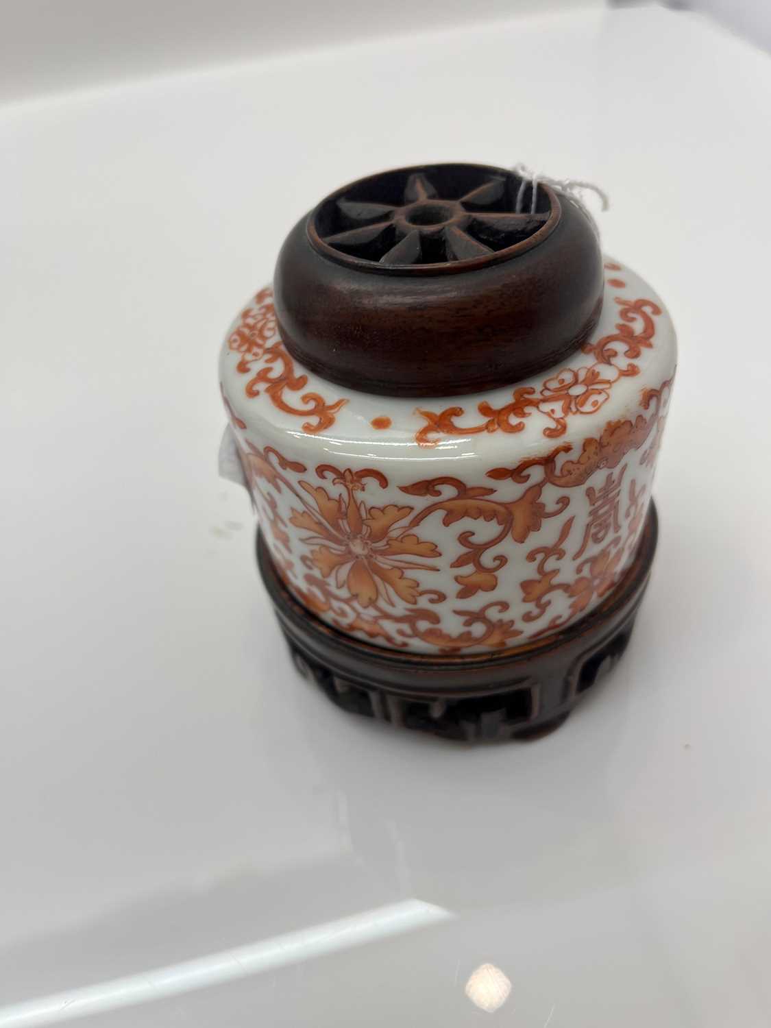 A Chinese iron red water pot, - Image 15 of 19