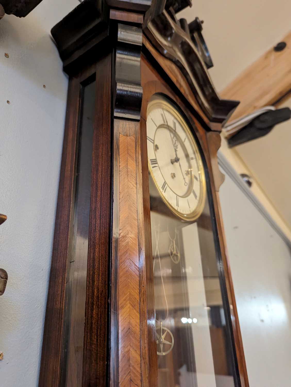 A rosewood Vienna regulator wall clock - Image 7 of 30