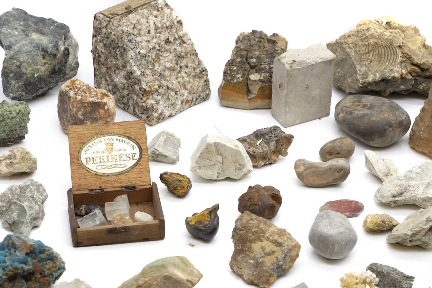 A collection of fossils and quartz, - Image 3 of 4