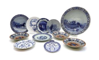 A collection of Delft pottery,