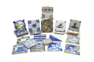 A collection of pottery tiles