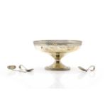 A silver presentation pedestal bowl