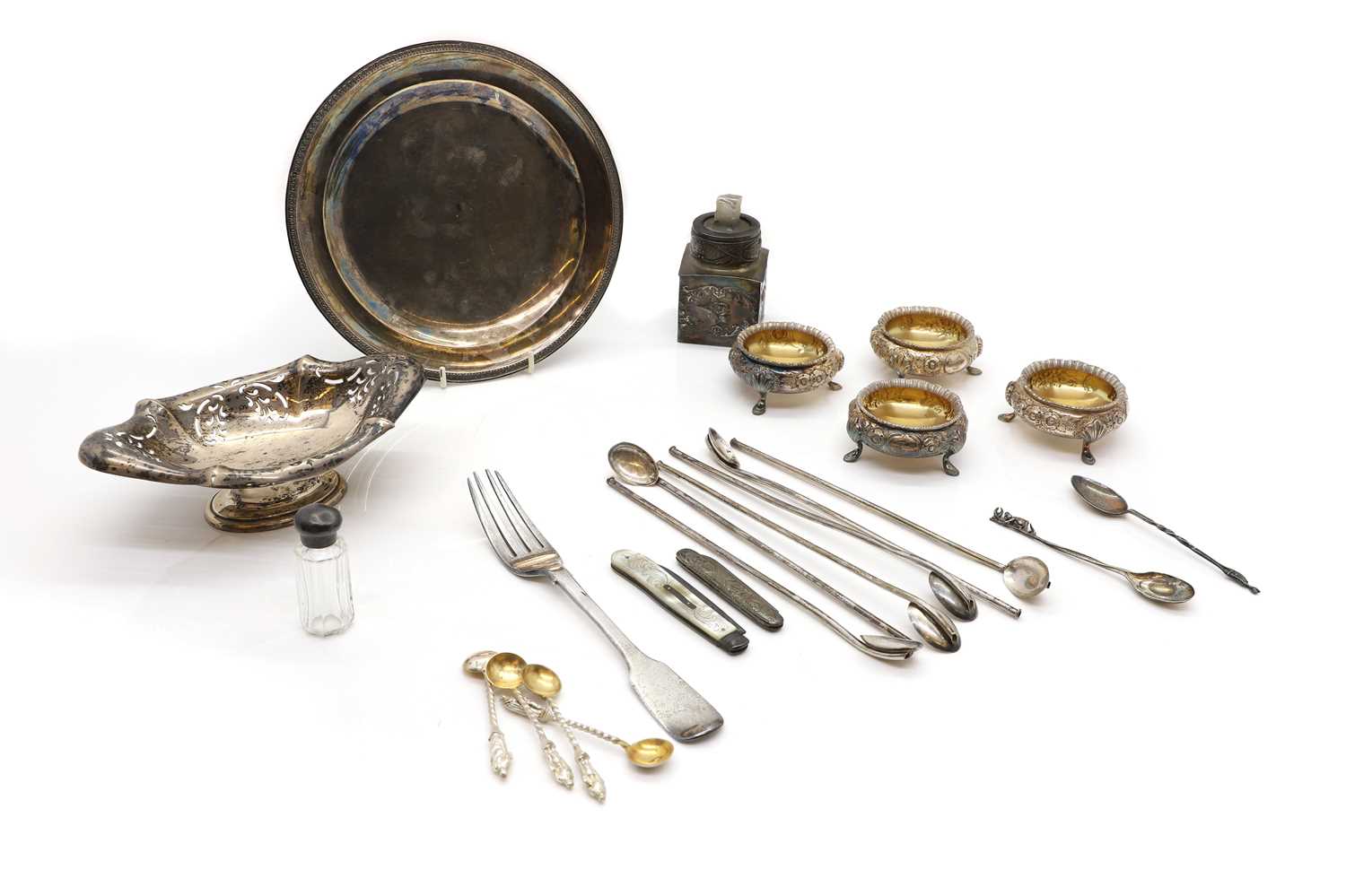 A collection of silver items - Image 2 of 4