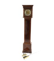 An Edwardian long cased clock,
