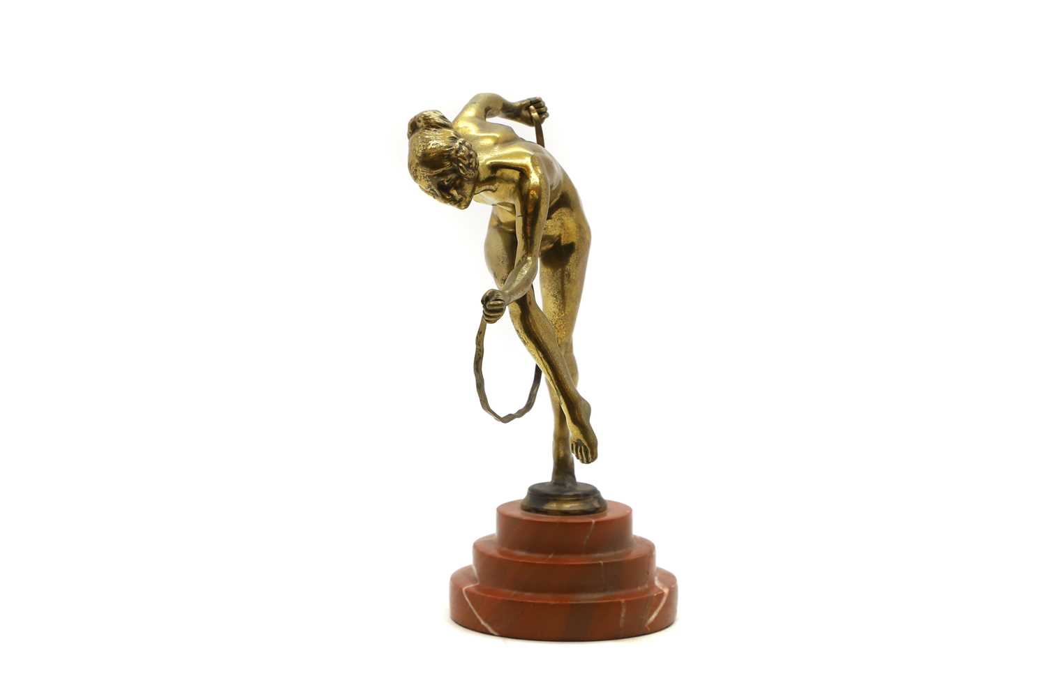 An Art Deco spelter figure, - Image 3 of 5