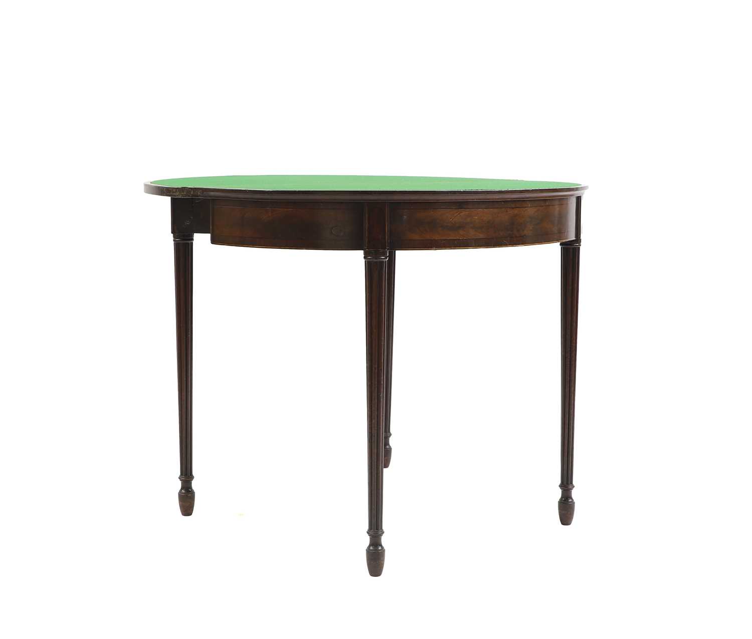 A George III mahogany card table, - Image 3 of 4