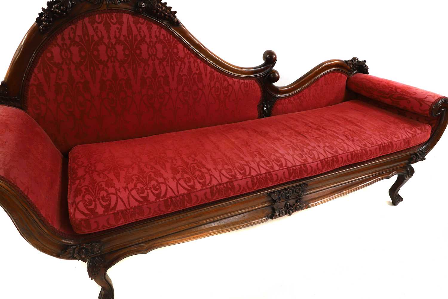 A Victorian chaise longue, - Image 2 of 2