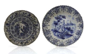 A Delft pottery charger,