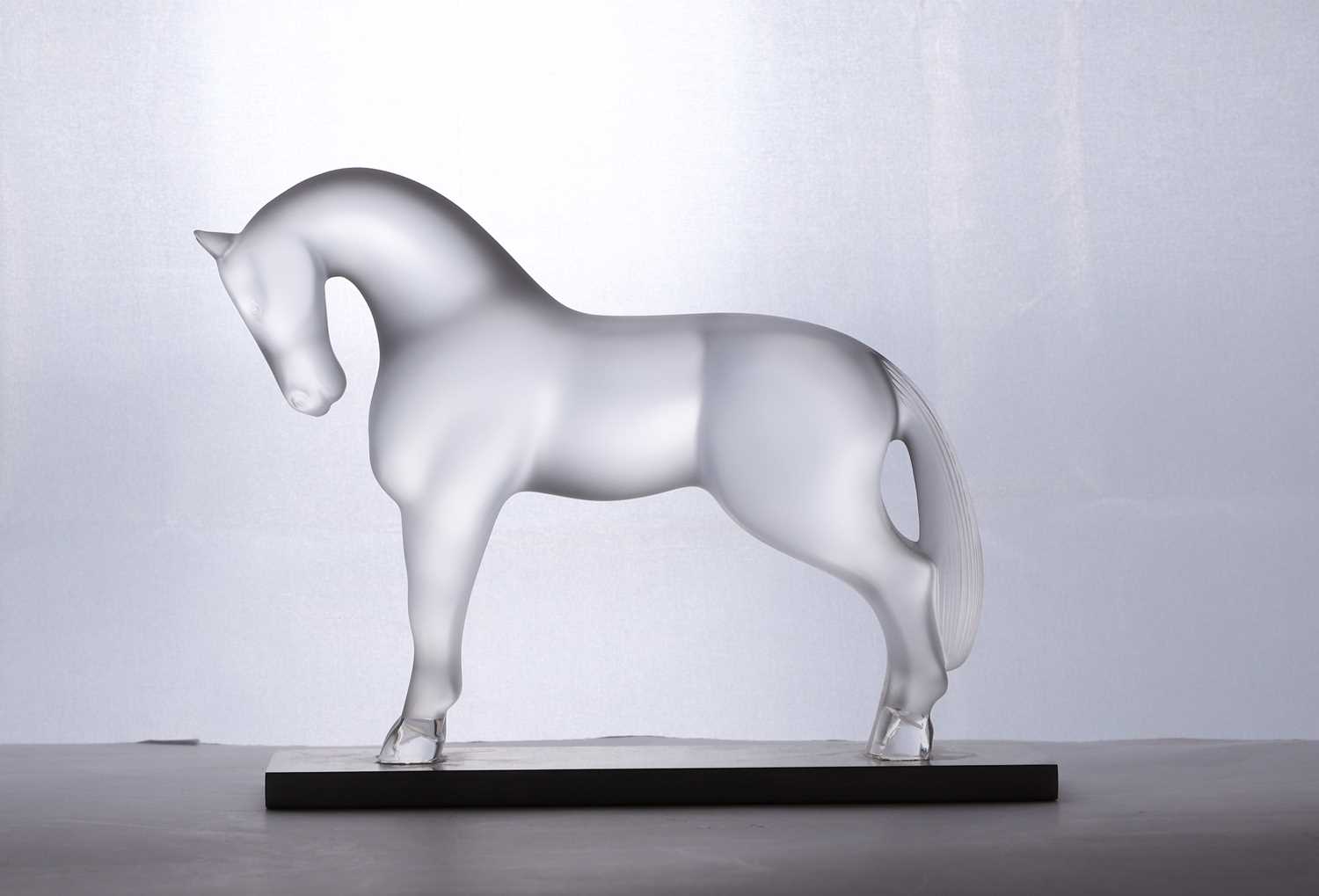 A Lalique glass 'Siglavy' horse - Image 4 of 4