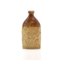 A rare Doulton & Watts stoneware flask,