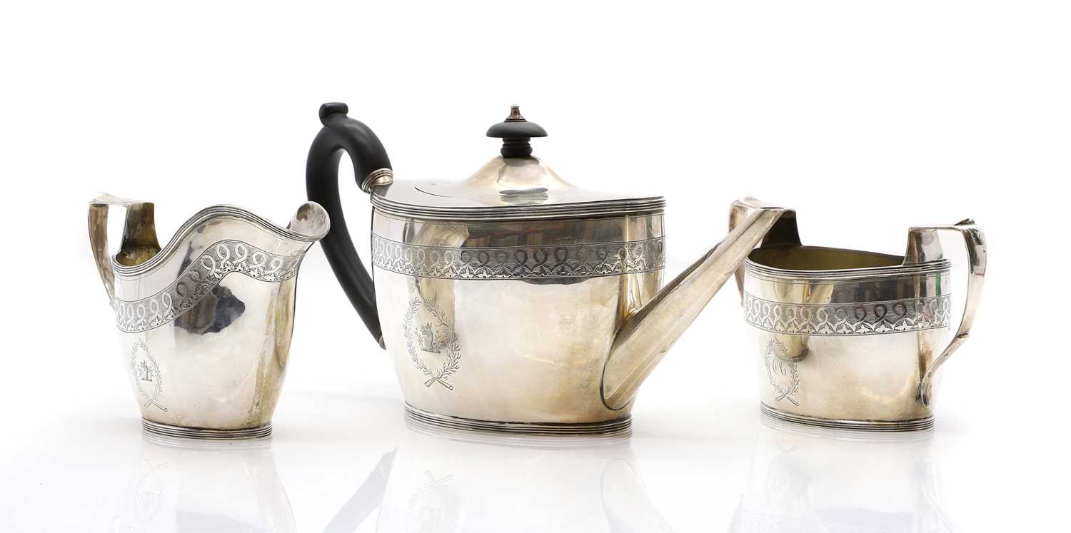 A George VI silver tea service, - Image 2 of 4