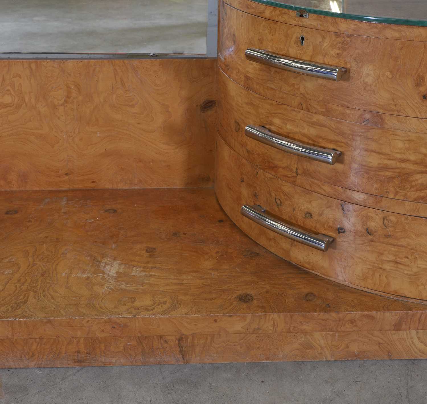 An Art Deco ash and walnut dressing table, - Image 4 of 19