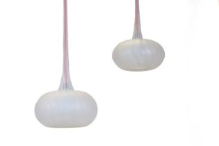 A pair of Italian 'Zucca' pendant lights,