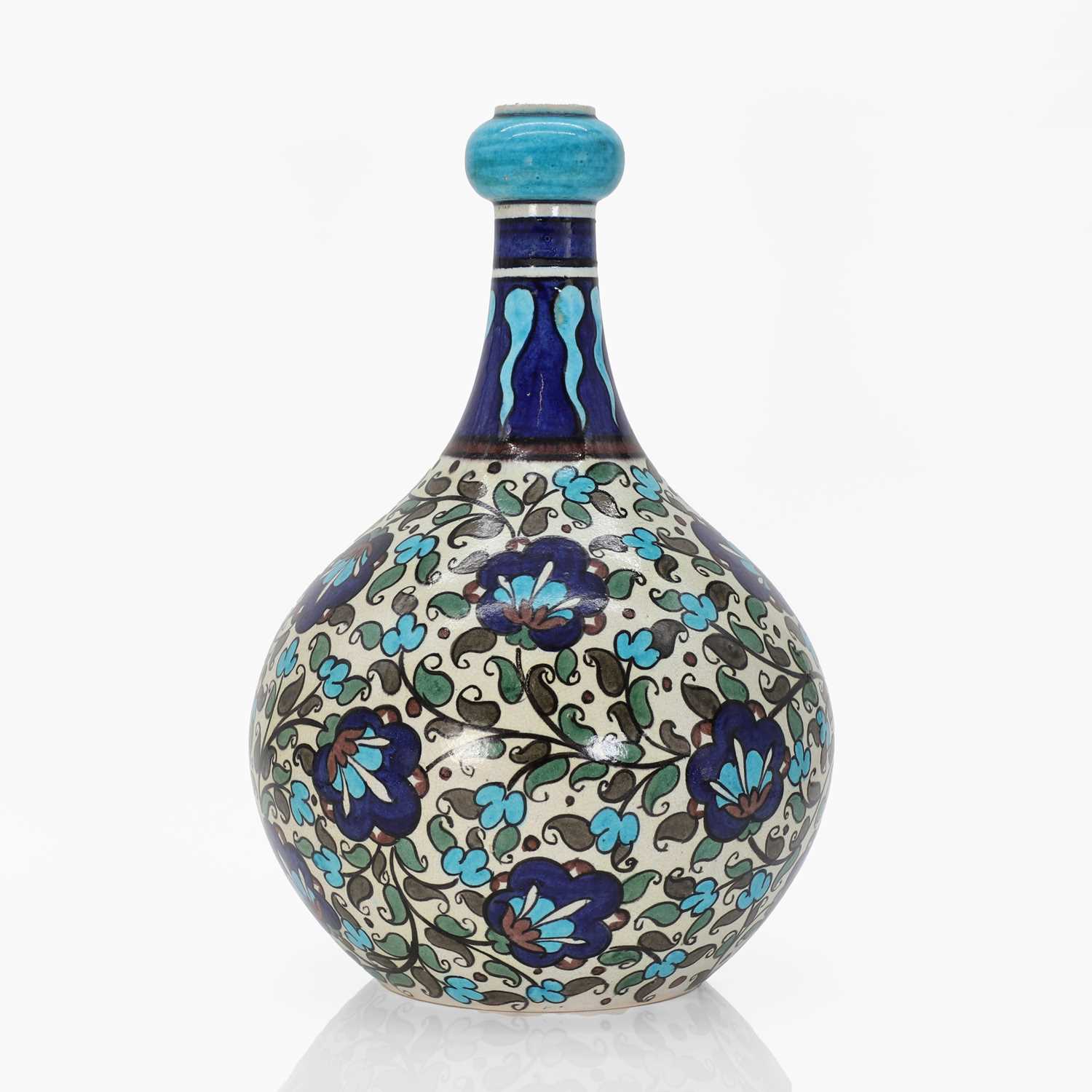 A Burmantofts Anglo-Persian faience pottery vase, - Image 2 of 5
