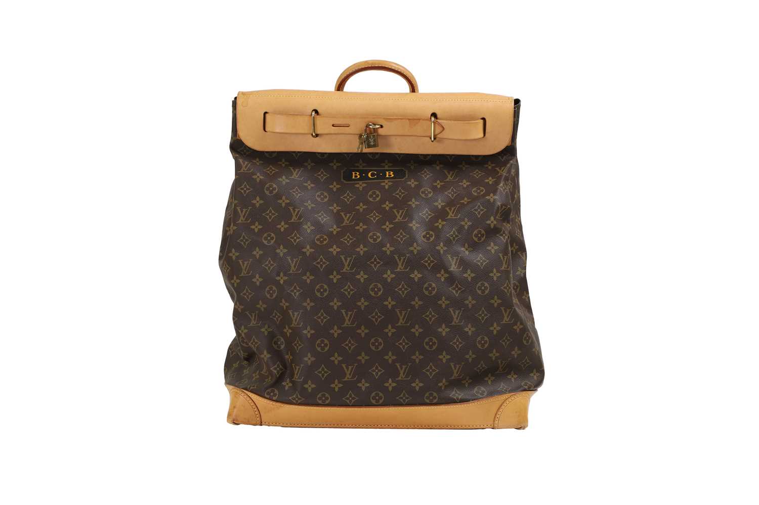 A Louis Vuitton monogrammed canvas large steamer bag,