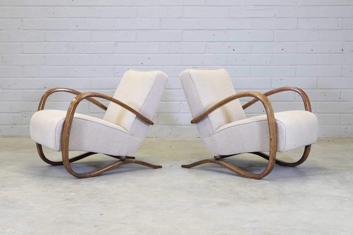 A pair of 'H269' bentwood armchairs, - Image 3 of 17