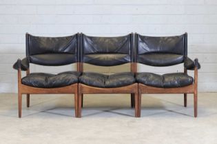 § A Danish 'Modus' rosewood modular sofa,