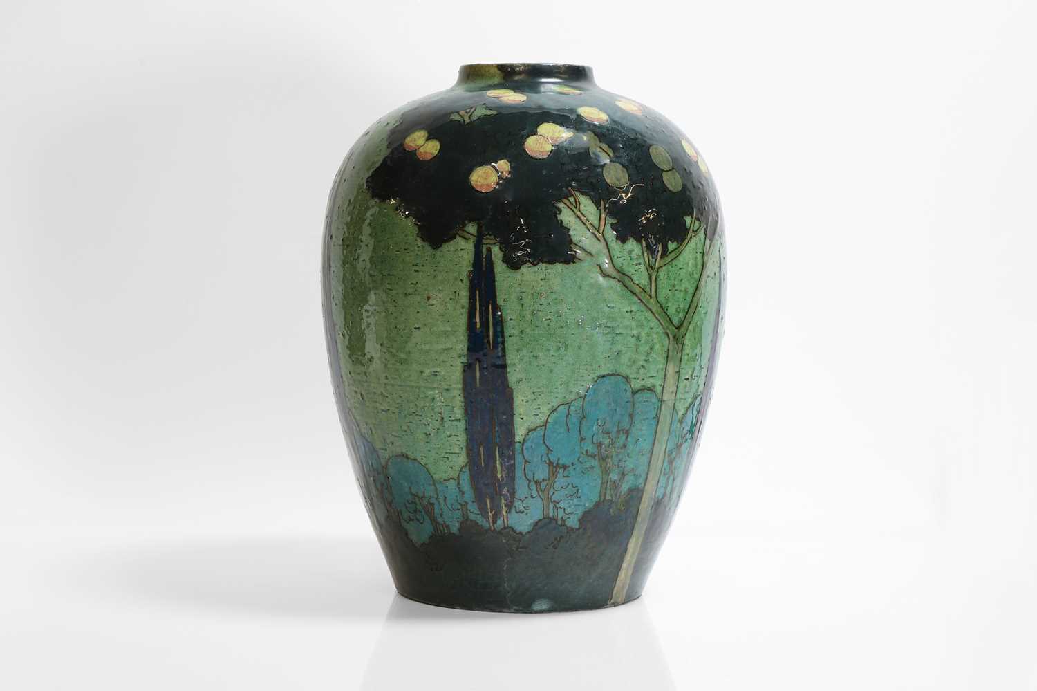 A Royal Doulton barbotine ware vase, - Image 2 of 10