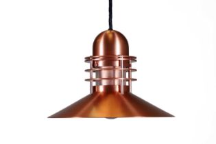 A Danish 'Nyhavn' copper pendant light,