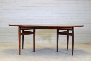 A Danish 'Model 227' extending rosewood dining table,