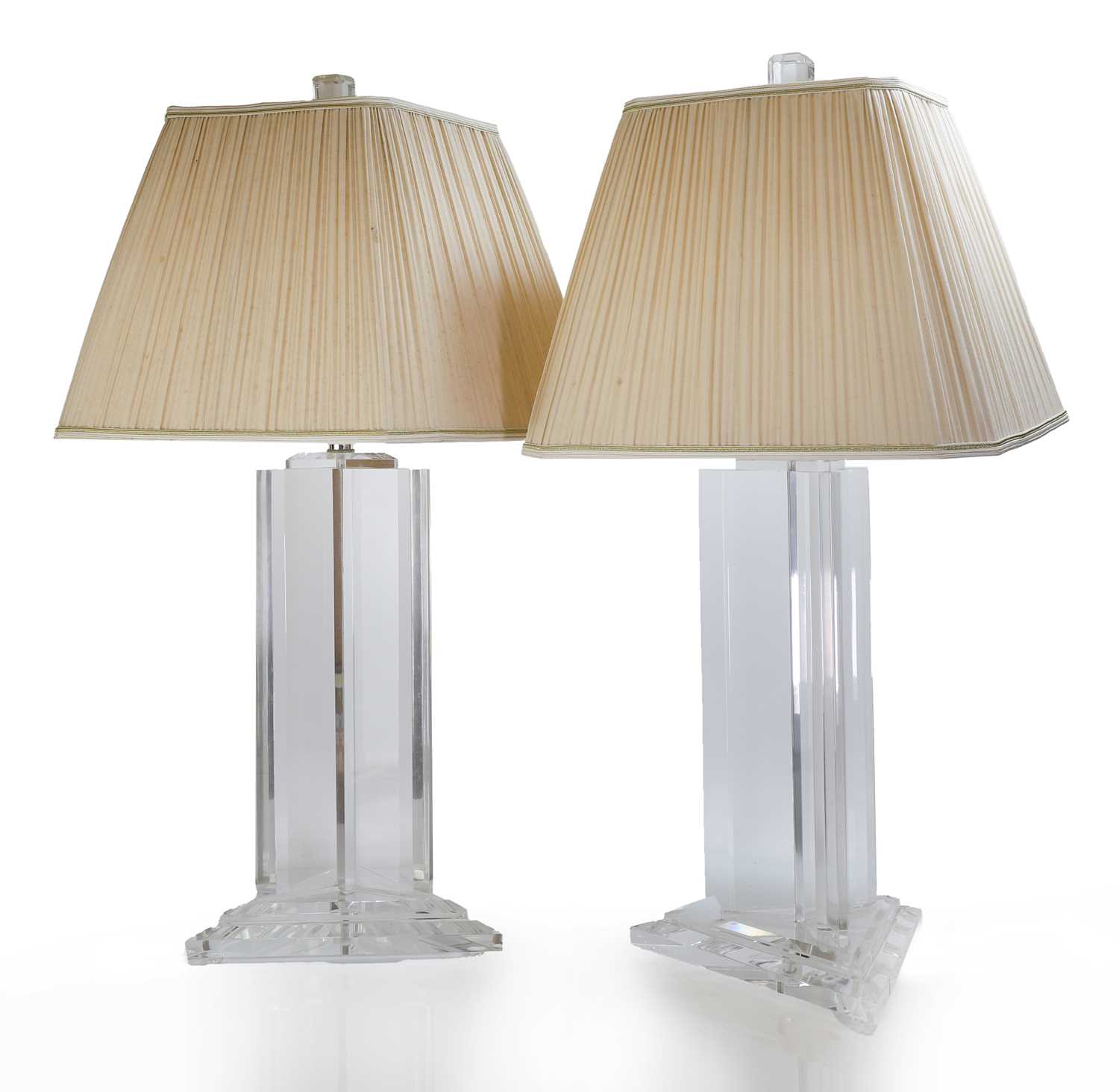 A pair of 'Trisymetric' table lamps,