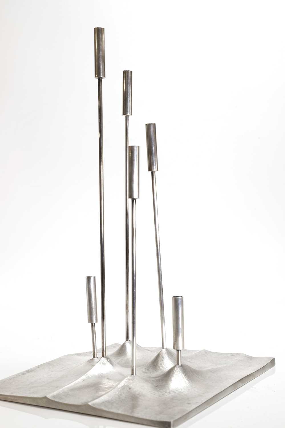 A French silver-plated 'Sol Lunaire' candelabrum, - Image 3 of 6