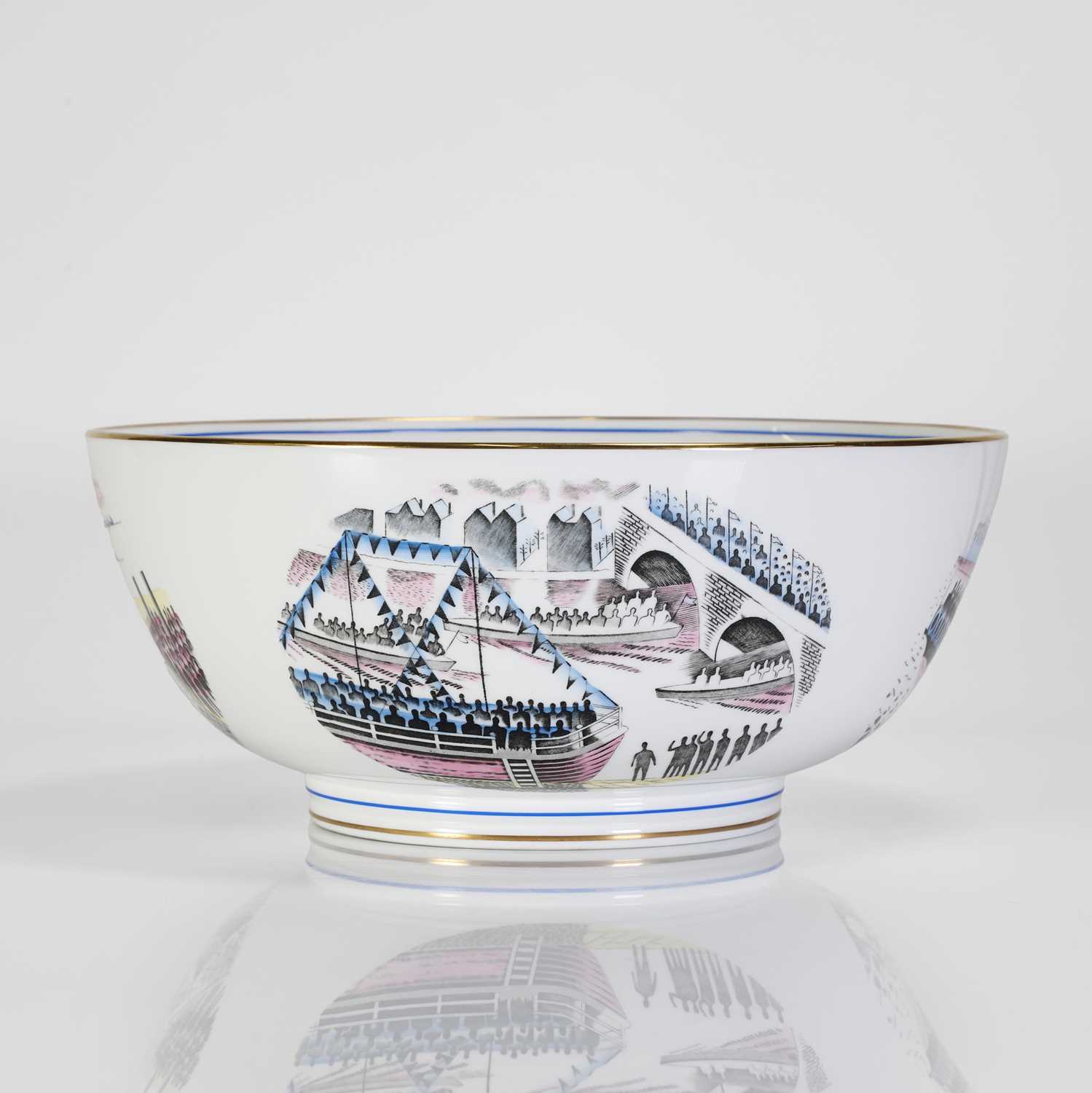 A Wedgwood 'Boat Race' bowl, - Image 3 of 9