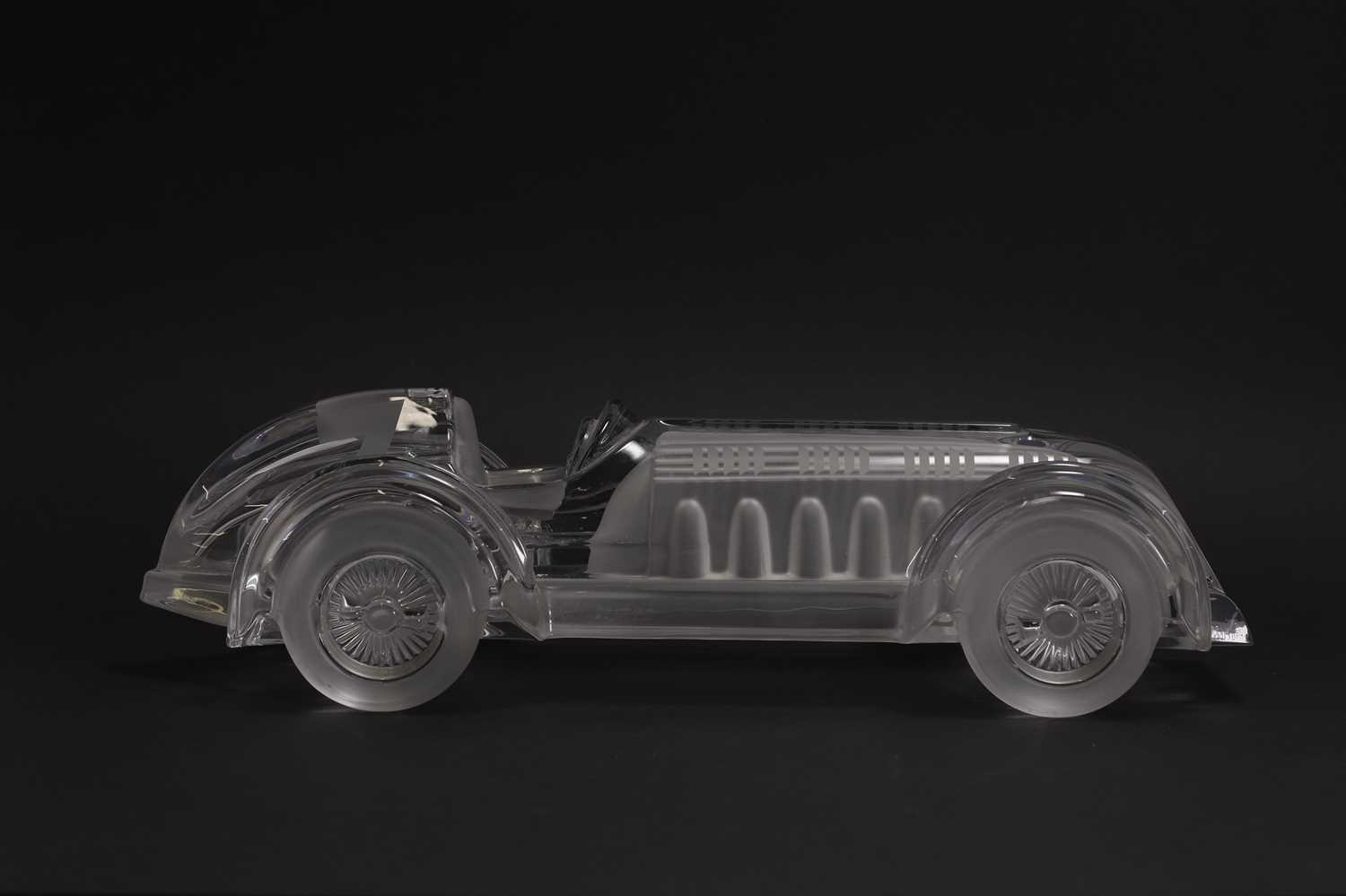 A Daum 'Le Mans' crystal glass motor car, - Image 7 of 9