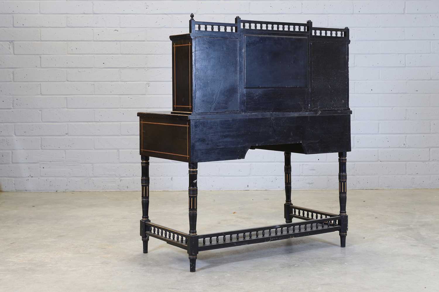 An Aesthetic Movement ebonised dressing table, - Image 3 of 8