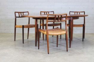 § A Danish rosewood dining suite,